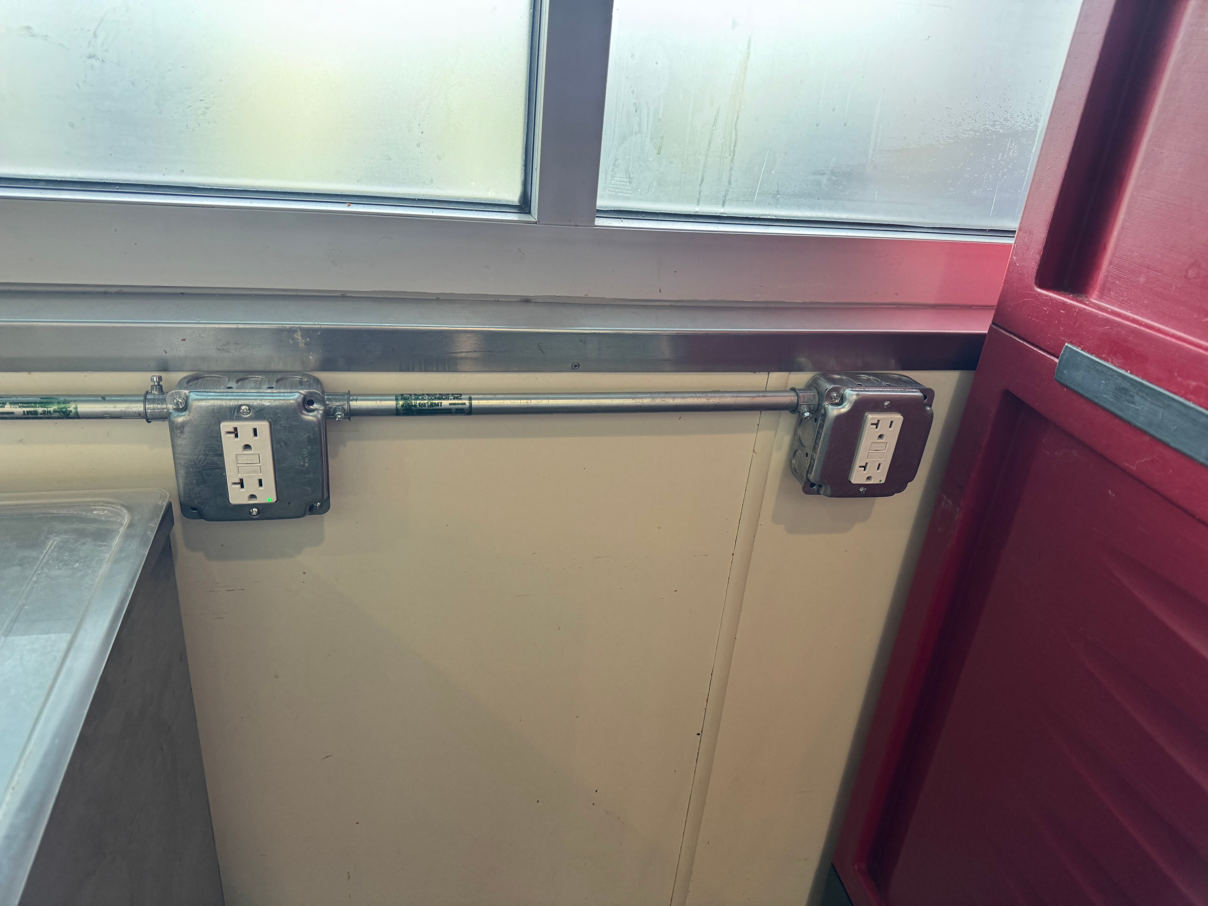 Food truck GFCI outlet installation — Hampton Roads
